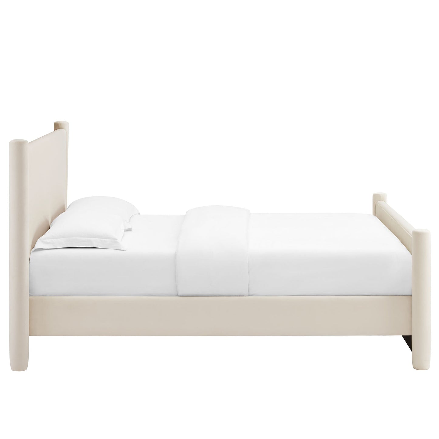 Rael Performance Velvet Queen Platform Bed by Modway