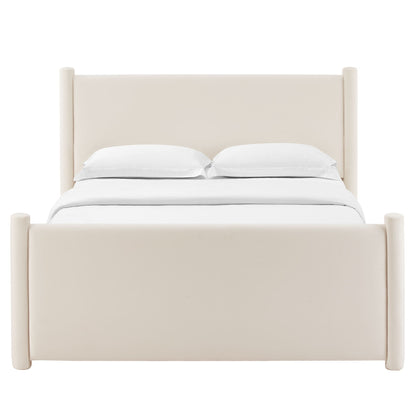 Rael Performance Velvet Queen Platform Bed by Modway