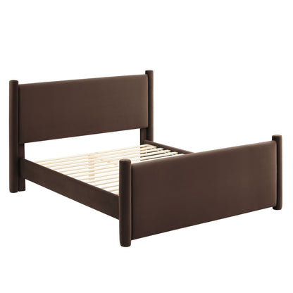 Rael Performance Velvet Queen Platform Bed by Modway