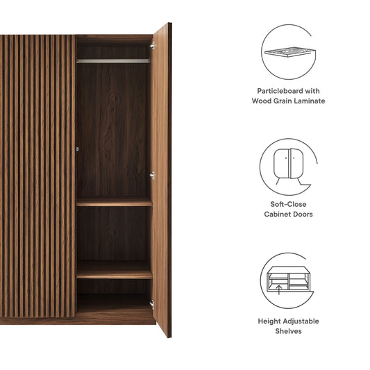 Render 2-Door Wardrobe Closet by Modway