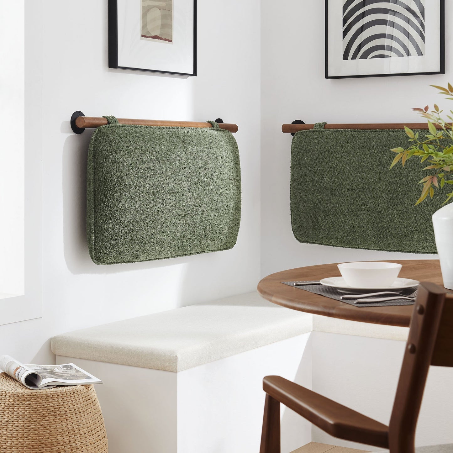 Anela Wall-Mounted Chenille Upholstered Twin Headboard