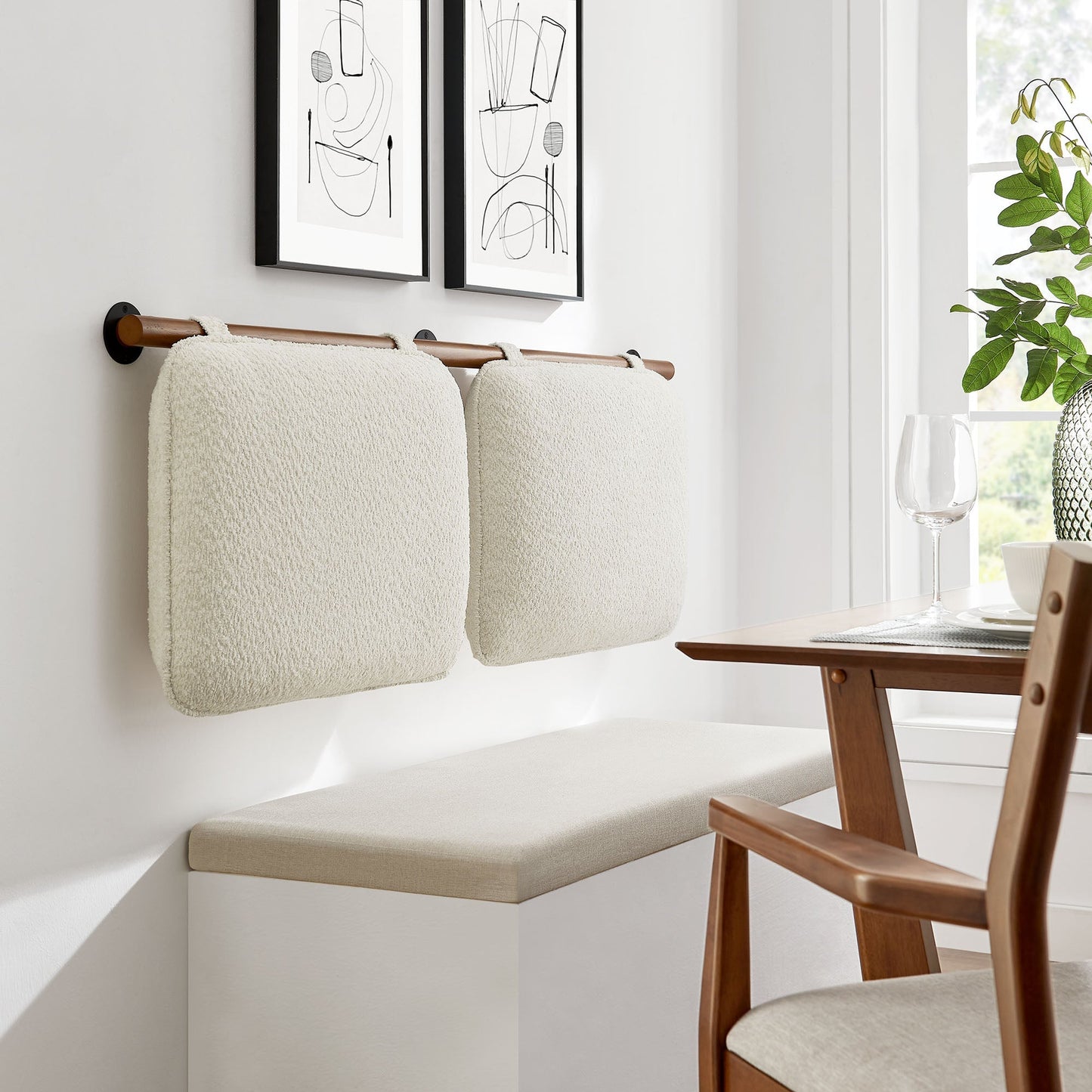 Anela Wall-Mounted Chenille Upholstered King Size Headboard