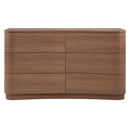 Mirae 6-Drawer Curved Dresser by Modway