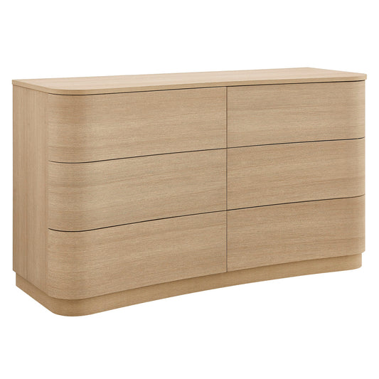 Mirae 6-Drawer Curved Dresser by Modway