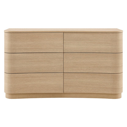 Mirae 6-Drawer Curved Dresser by Modway