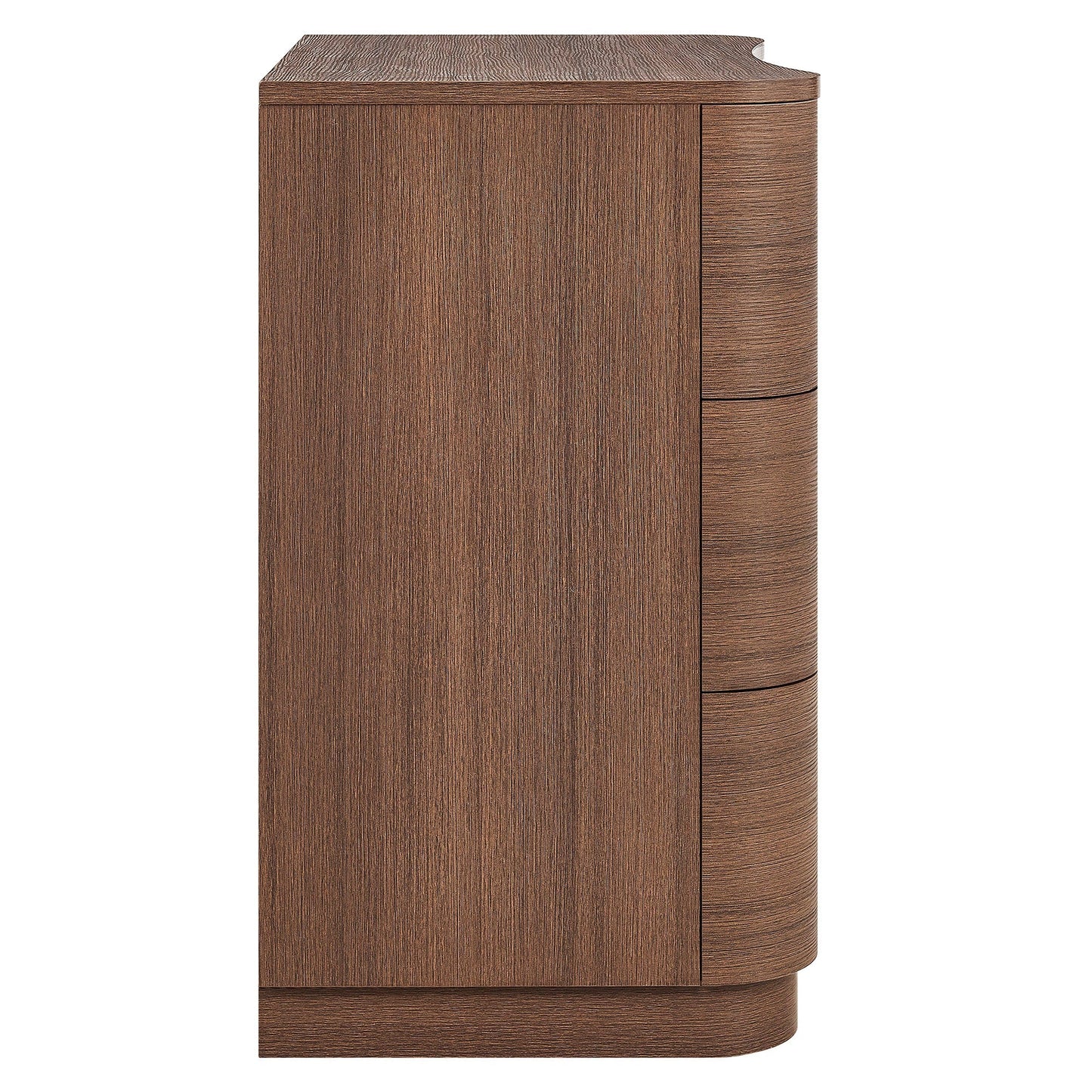 Mirae 3-Drawer Curved Compact Dresser by Modway