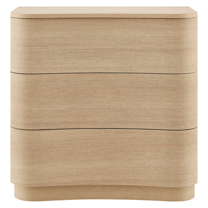 Mirae 3-Drawer Curved Compact Dresser by Modway