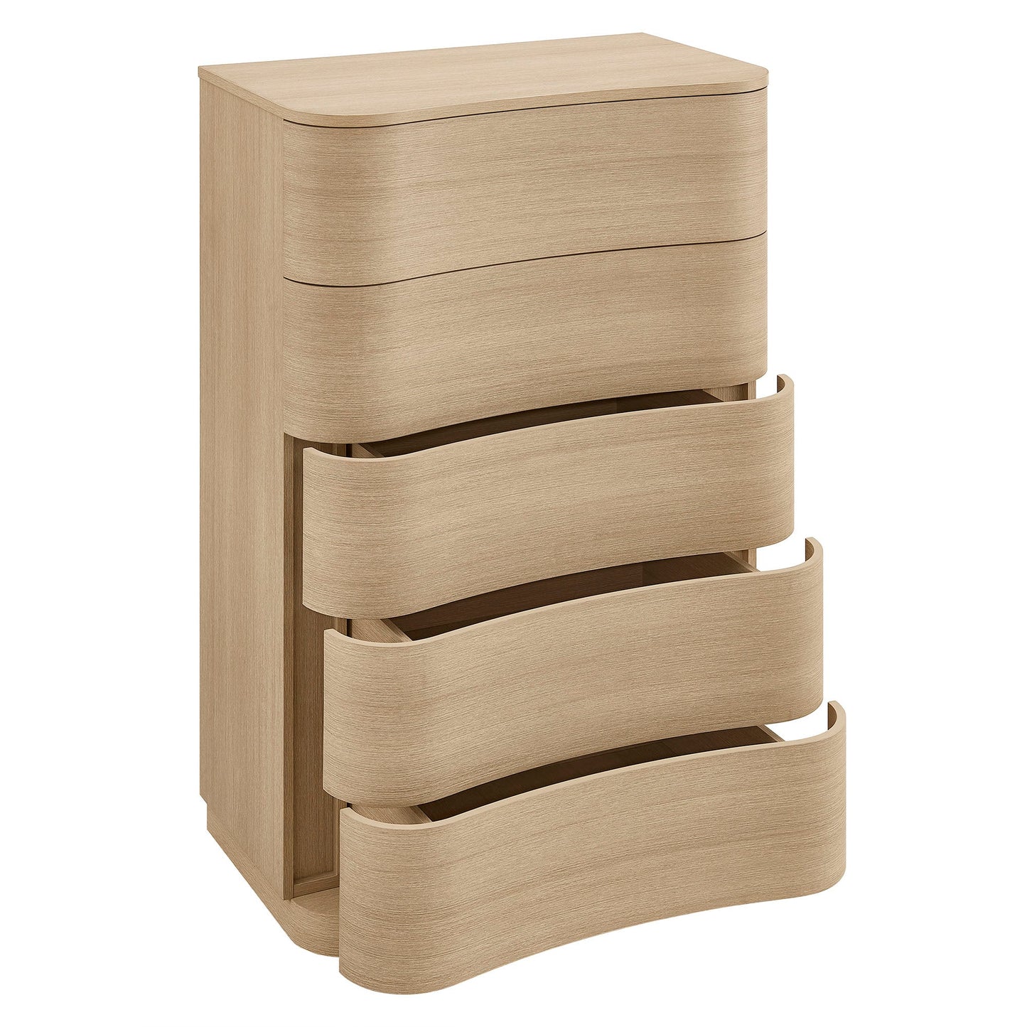 Mirae 5-Drawer Curved Dresser Chest by Modway