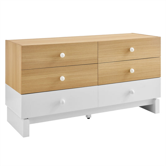 Nolia 6-Drawer Color Block Dresser by Modway