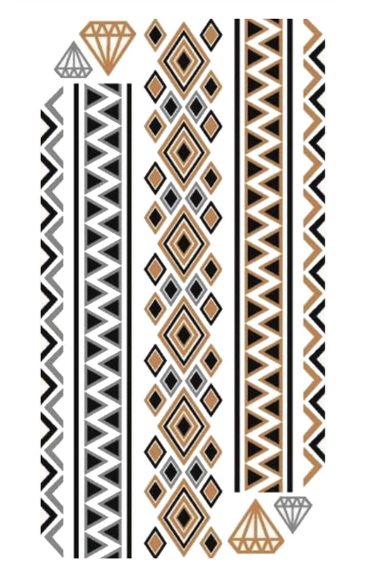 Gold Tattoo Combo- Diamonds