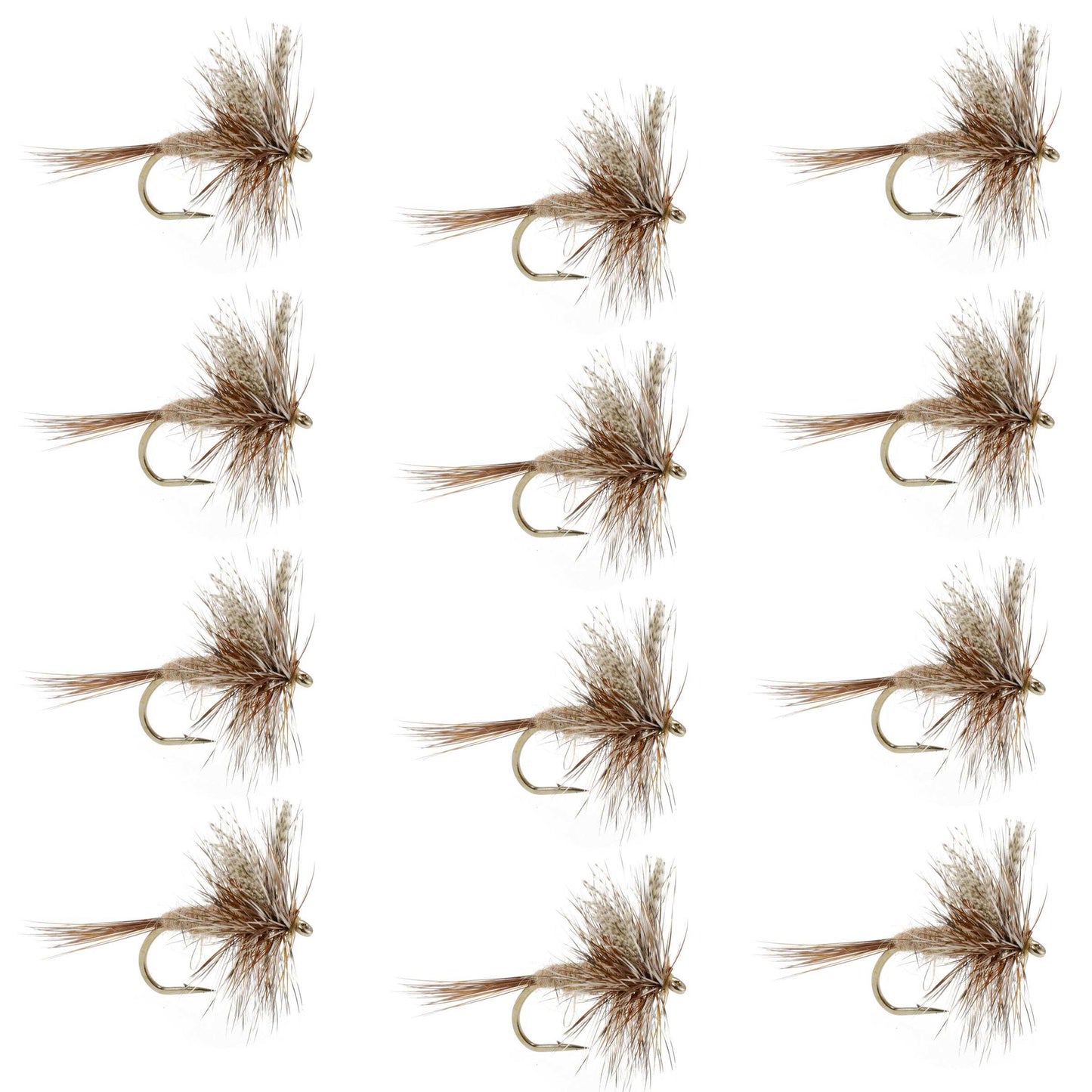 March Brown Classic Dry Fly - 1 Dozen Flies Size 18