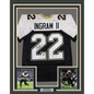 Framed Autographed/Signed Mark Ingram II 35x39 New Orleans Black Alternate Football Jersey JSA COA