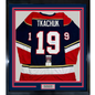 Framed Autographed/Signed Matthew Tkachuk 35x39 Florida Blue Hockey Jersey JSA COA