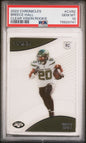 Graded 2022 Panini Chronicles Breece Hall #CVR2 Clear Vision Rookie RC Football Card PSA 10 Gem Mint