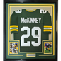 Framed Autographed/Signed Xavier McKinney 35x39 Green Bay Green Football Jersey JSA COA