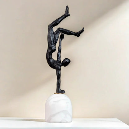 Metal Figurine - Modern Metal Marble Base
