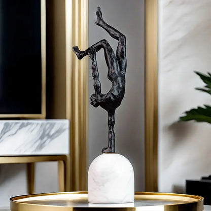 Metal Figurine - Modern Metal Marble Base