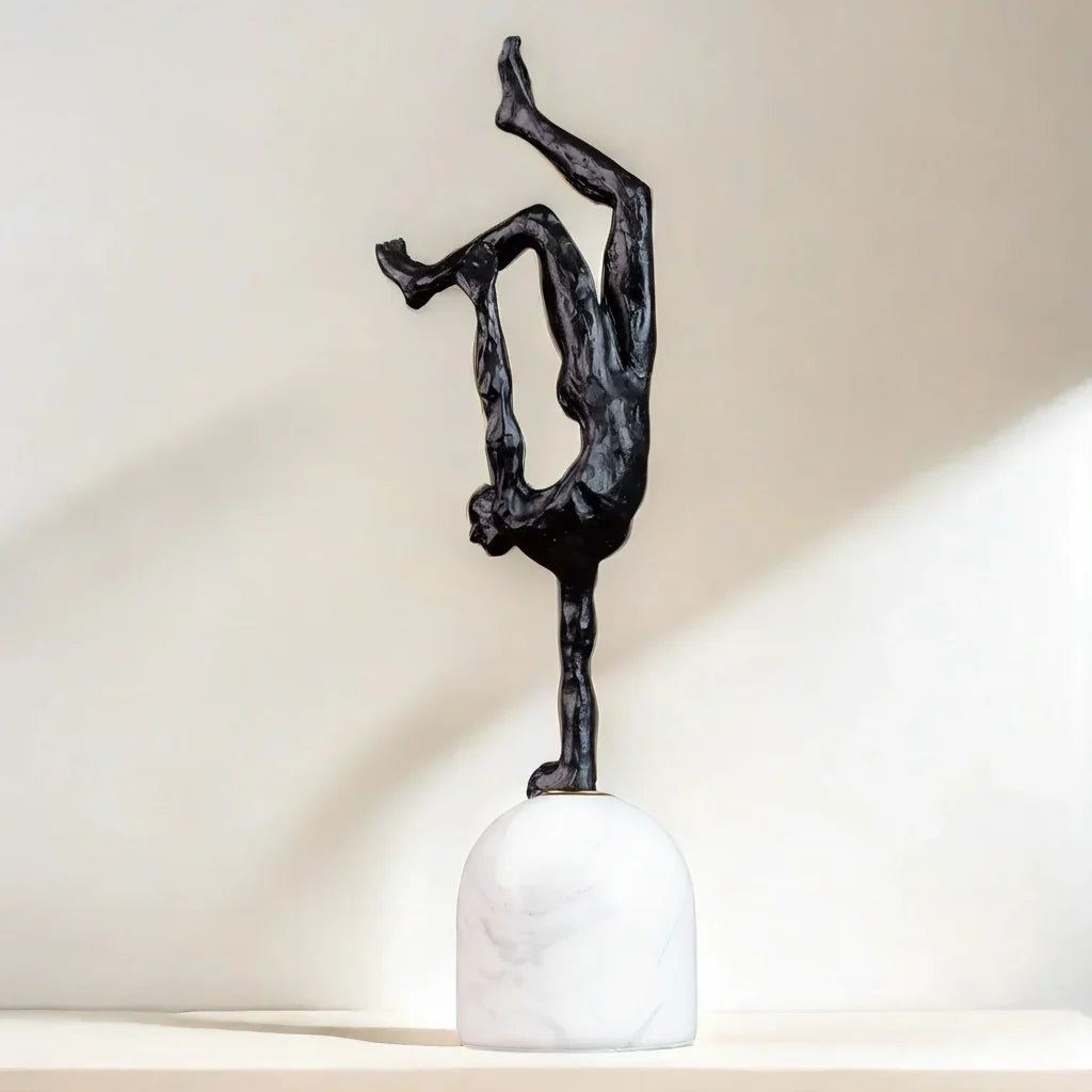 Metal Figurine - Modern Metal Marble Base