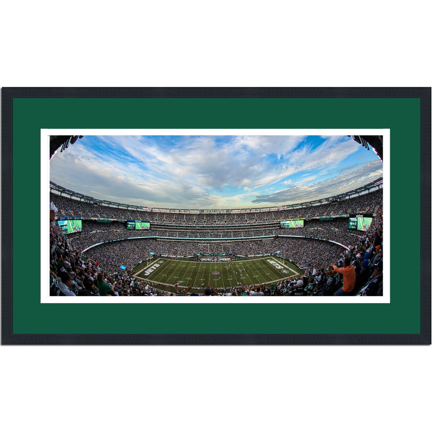 Framed MetLife Stadium New York Jets 16x24 Football Photo Professionally Matted