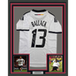 Framed Autographed/Signed Michael Ballack 35x39 Germany White Soccer World Cup Jersey Beckett BAS COA