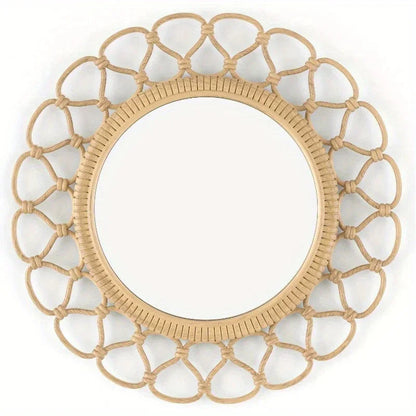 Mirror Set - Traditional Wicker Round 3 Piece