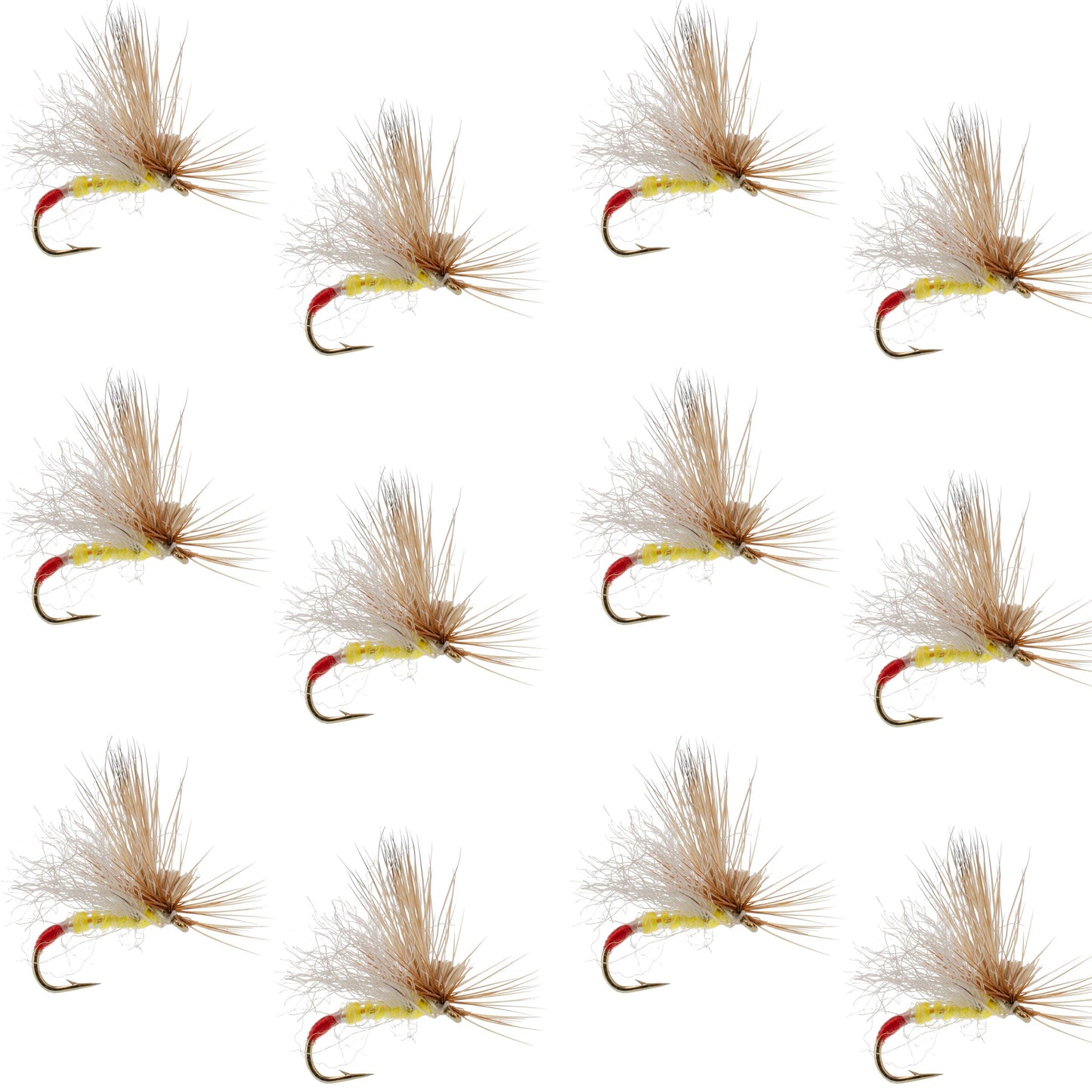 Yellow Sally Missing Link Stonefly -12 Flies Hook Size 14