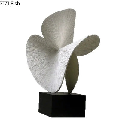 Modern Abstract Spiral Sculpture for Contemporary Table Decor
