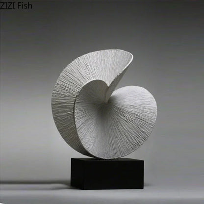 Modern Abstract Spiral Sculpture for Contemporary Table Decor