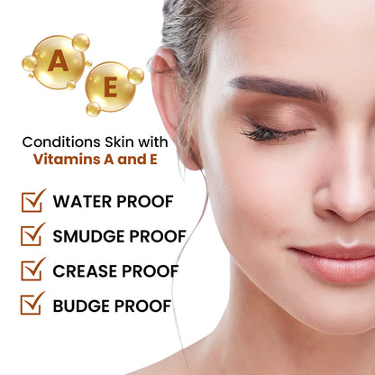 Golden Apricot Any Wear Creme - A Waterproof Multi-tasking creme to powder product for eyes, cheeks & lips. Can be worn anywhere
