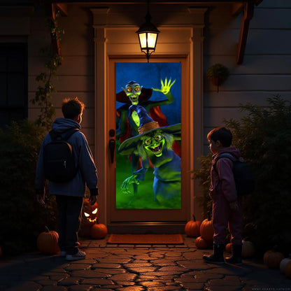 HoliScapes® USB Projector Kit - Monster Bash + Projector + 48" x 72" Projection Screen