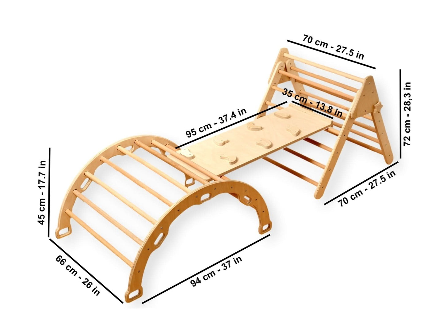 Montessori Indoor Playground / Medium Size / 4 Pieces Set