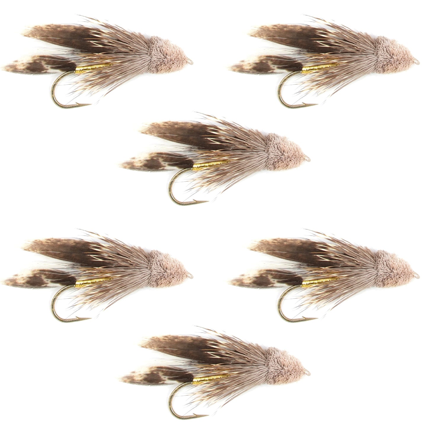 Muddler Minnow Streamer Fly - 6 Flies Size 12