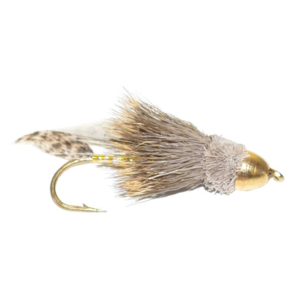 Cone Head Muddler Minnow Trout and Bass Streamer Fly - 6 Flies Size 6