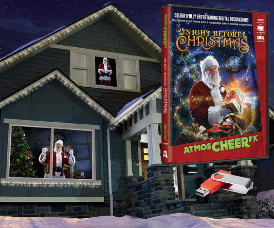 Night Before Christmas Digital Decoration on USB