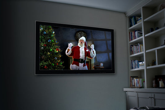 AtmosFX Night Before Christmas DVD + 48" x 72" White Holographic Screen for Christmas Projection