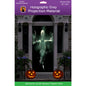 (36" x 80") Gray Door Holographic Rear Projection Screen with Mounting Hardware for Projecting Halloween Videos