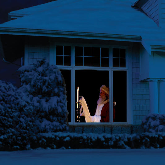 The Original Virtual Santa in The Window Movie on USB with 48" x 72" Projection Screen