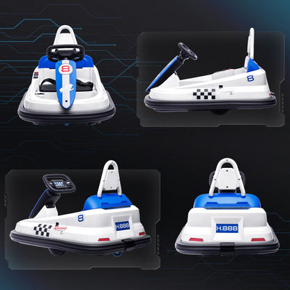 360° Rotating Electric Bumper Car for Kids - Fun Ride On Toy with 6V Battery