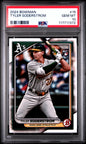 Graded 2024 Topps Bowman Tyler Soderstrom #15 Rookie RC Baseball Card PSA 10 Gem Mint