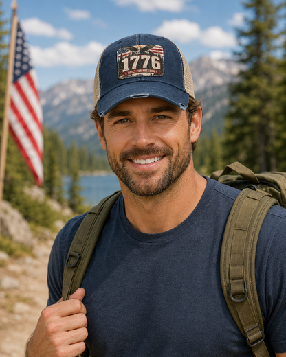 1776 Built For Freedom Distressed Ollie Cap