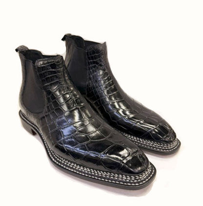 Maurice New York Custom Made Alligator Boot - Black
