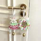 Christmas tree twist stick DIY handmade wind chime car hanging door hanging decoration pendant shopping mall activities