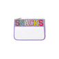PVC transparent storage bag, embroidered letter cosmetic bag, wash storage towel embroidered file bag 2pcs,