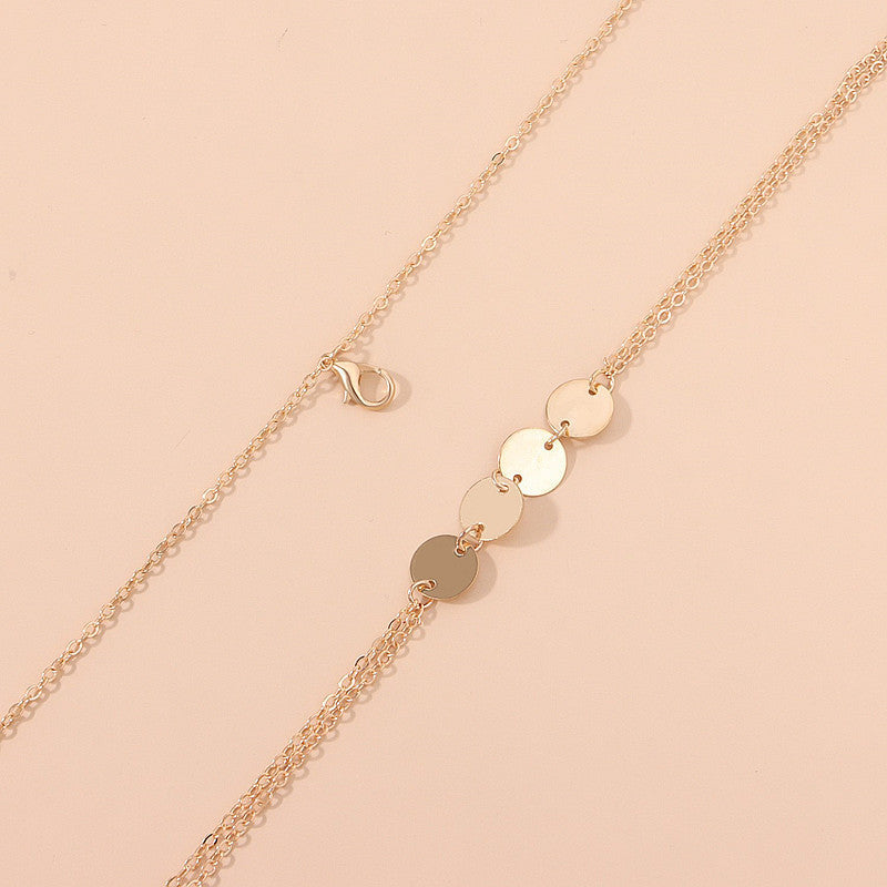 Sexy Women Round Sequin Body Chain