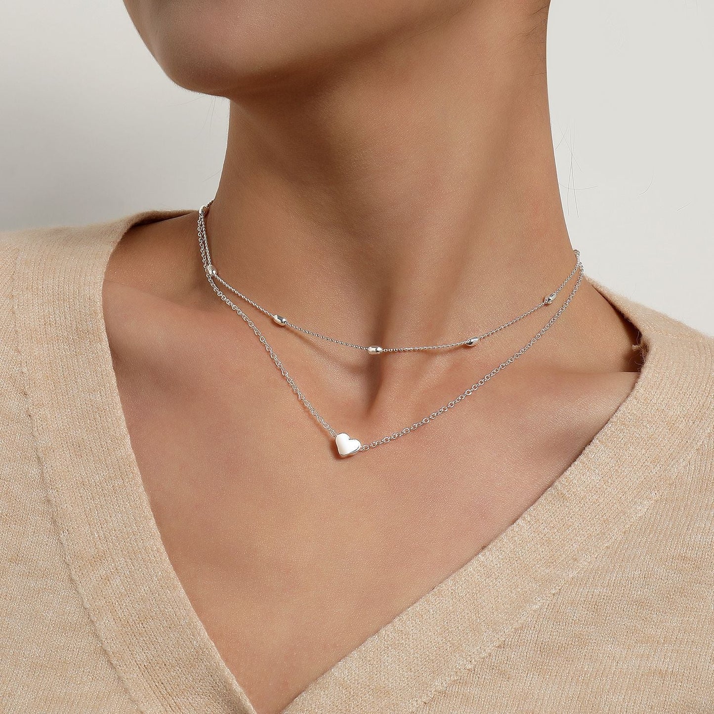 Layer Chain Choker Necklace for Women
