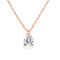 Single Zircon Pendant Necklace