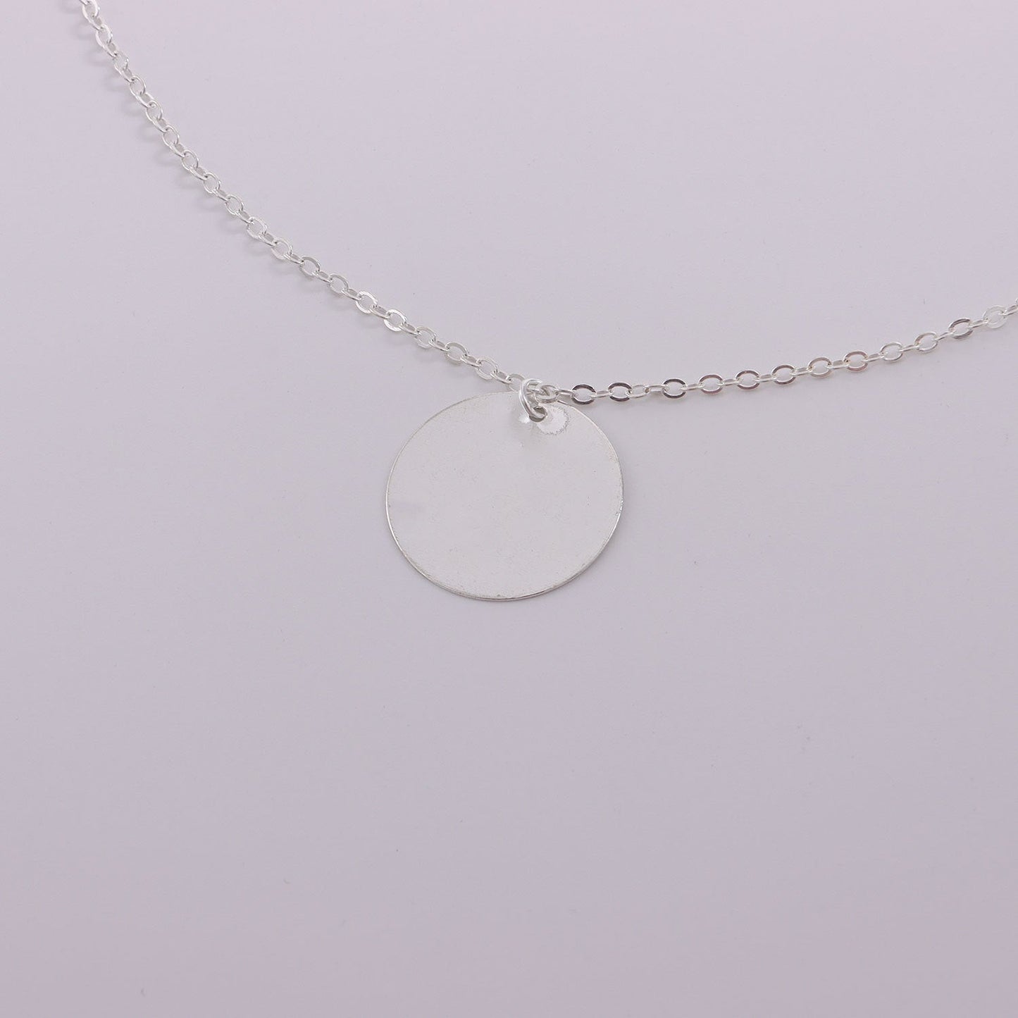 Disc Charm Pendant Necklace