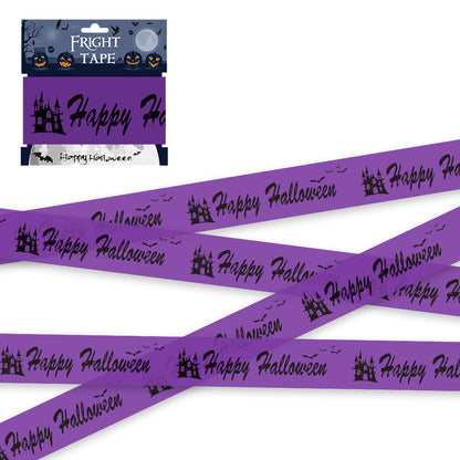 Halloween Warning Strip Tape - Plastic Isolation Decoration Tape for Horror Atmosphere
