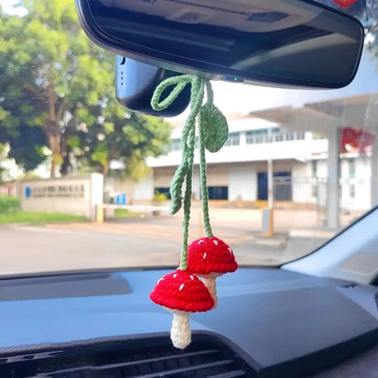 Car plant pendant Car decoration Rearview mirror pendant Creative wool in the car