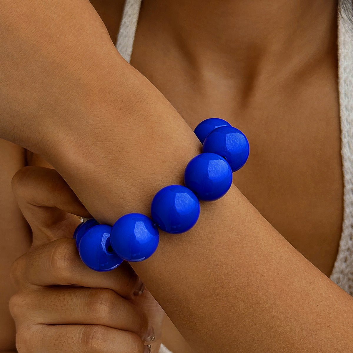 Women Elastic Bracelet Bohemian Bead